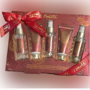 Nanette Lepore Red and Gold Hand Cream & Body Mist Collection